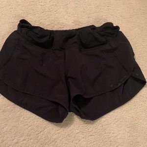 Lulu lemon athletic shorts, black, size 2